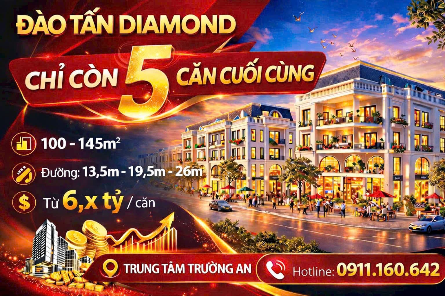 Bán shophouse, nhà phố thương mại Đ. Đào Tấn, P. Trường An, Tp. Huế, T. Thừa Thiên Huế