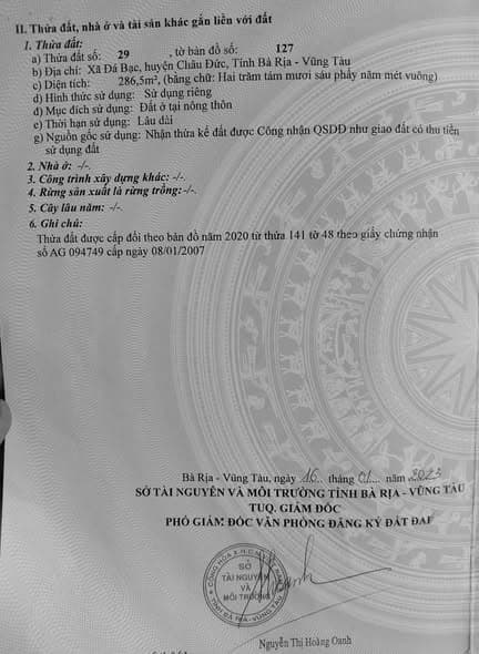 Bán đất Đ. 21, X. Đá Bạc, H. Châu Đức, T. Bà Rịa - Vũng Tàu - Ảnh 2