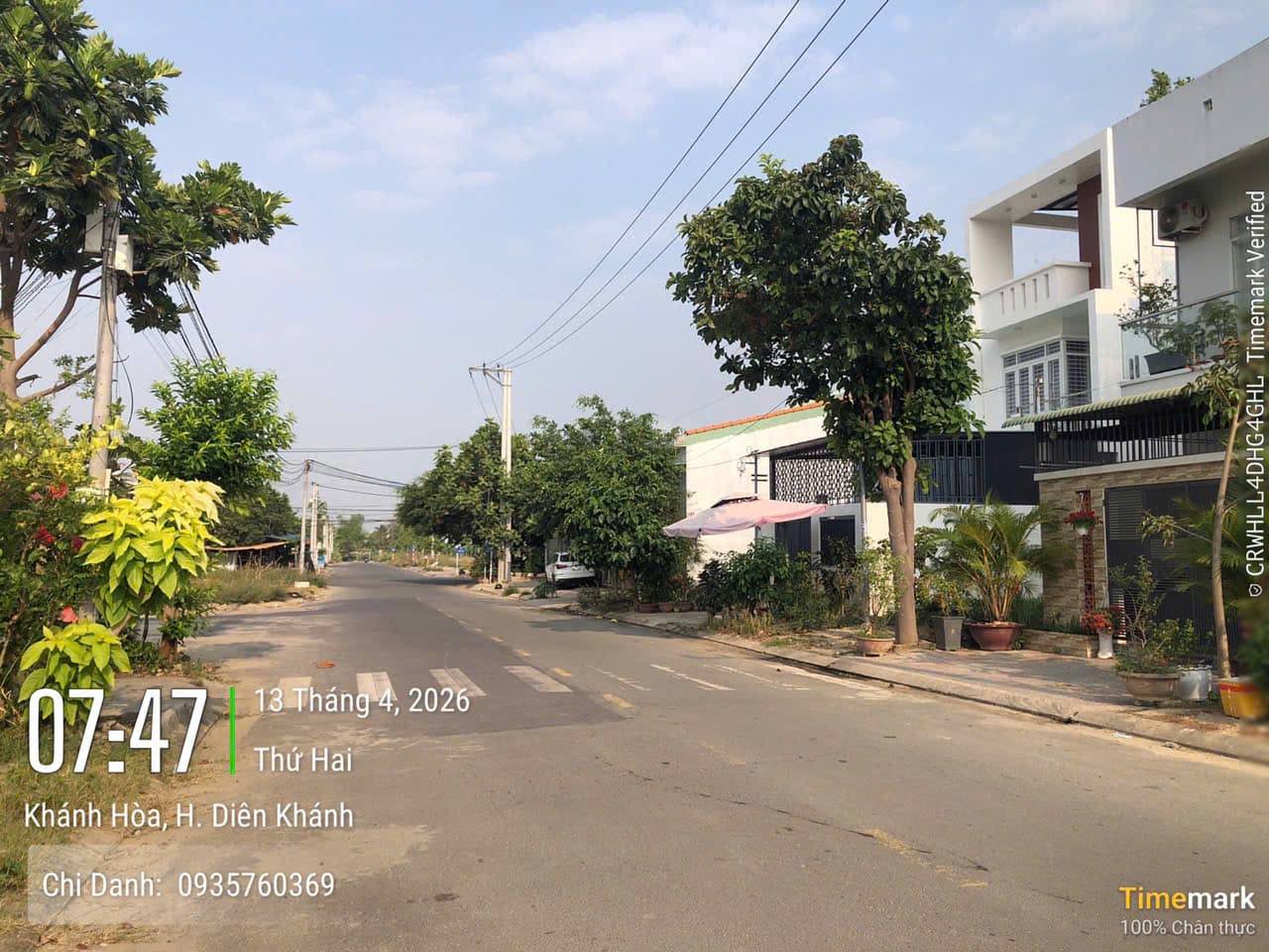 Bán đất Đ. Chợ Chiều, X. Diên An, H. Diên Khánh, T. Khánh Hòa