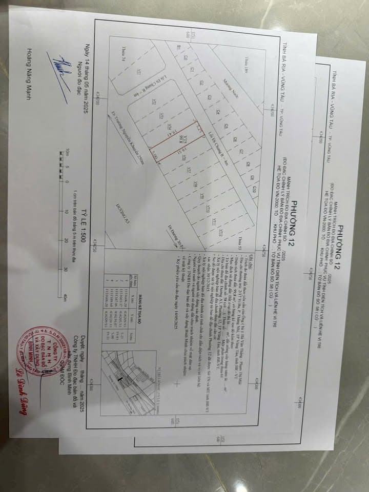 Bán đất Đ. A3, P. 12, Tp. Vũng Tàu, T. Bà Rịa - Vũng Tàu