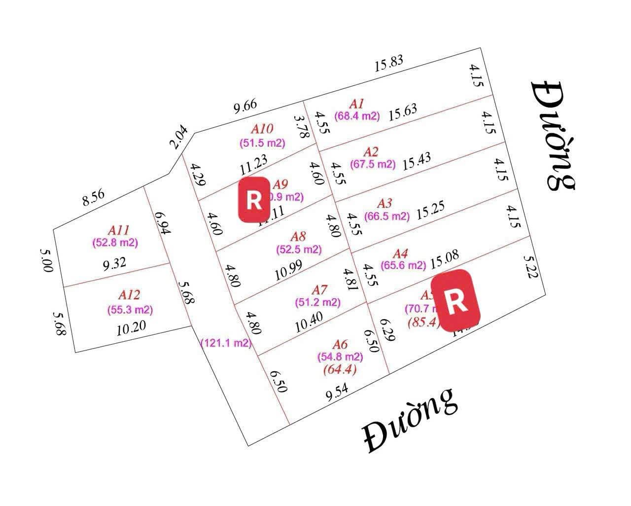 Bán đất Đ. Khâm Khối 15, X. Nghi Phú, Tp. Vinh, T. Nghệ An