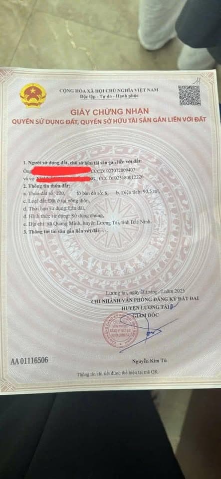 Bán đất X. Trừng Xá, H. Lương Tài, T. Bắc Ninh