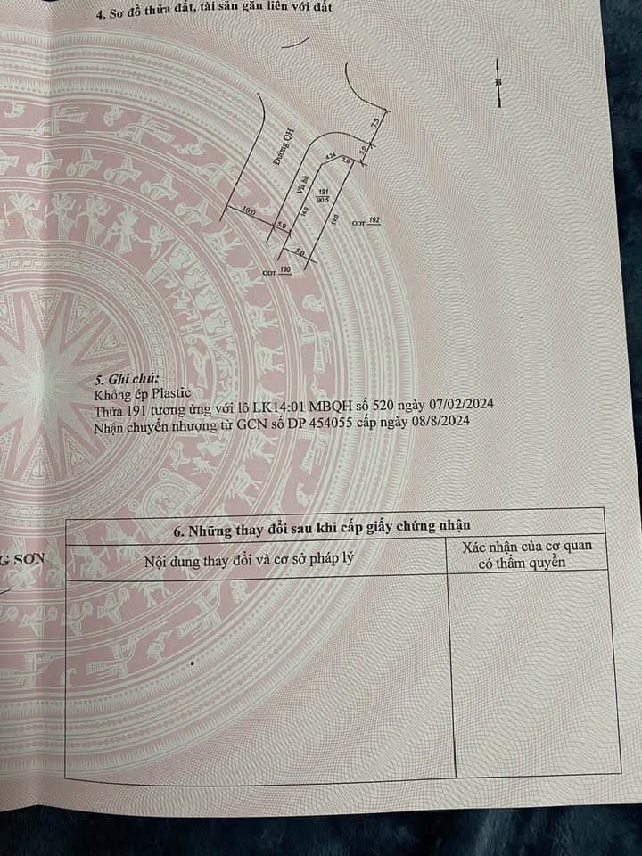 Bán đất P. Đông Sơn, Tp. Thanh Hóa, T. Thanh Hóa - Ảnh 2