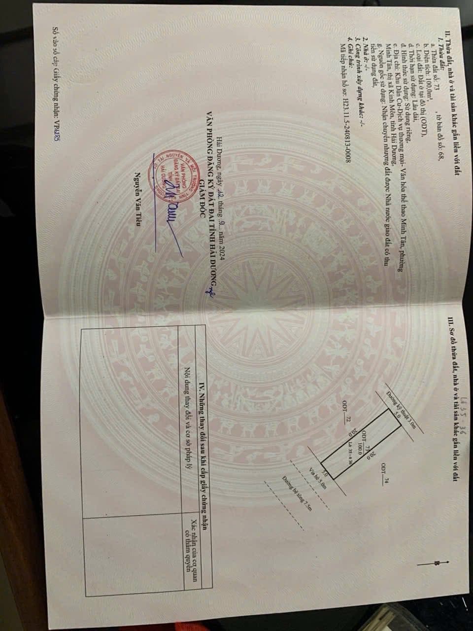 Bán đất P. Minh Tân, Tx. Kinh Môn, T. Hải Dương - Ảnh 2