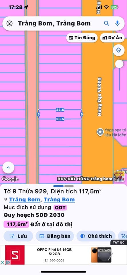 Bán đất Đ. Hưng Đạo Vương, H. Trảng Bom, T. Đồng Nai - Ảnh 2