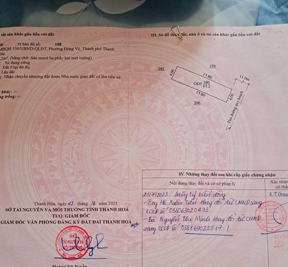 Bán nhà riêng P. Đông Vệ, Tp. Thanh Hóa, T. Thanh Hóa - Ảnh 2