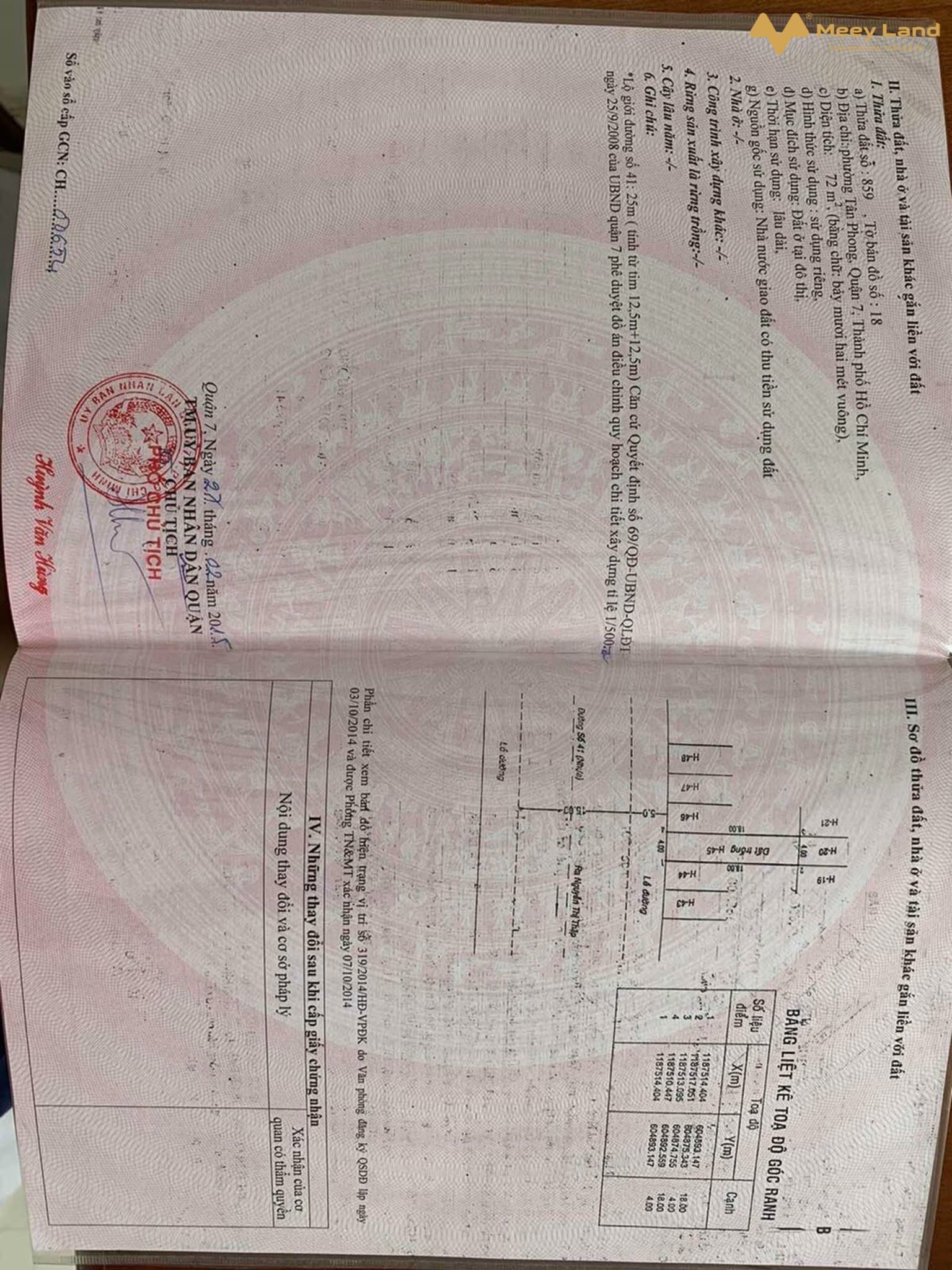 Bán đất khu an phú hưng, Đ. 41, P. Tân Phong, Q. 7, Tp. Hồ Chí Minh - Ảnh 2